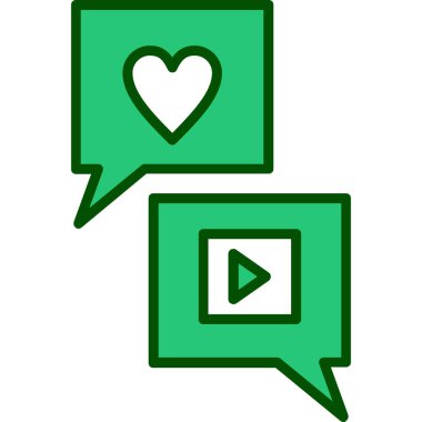 Aşk mesajı. Web simgesi