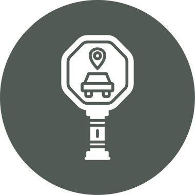 gps konum simgesi, vektör illüstrasyonu