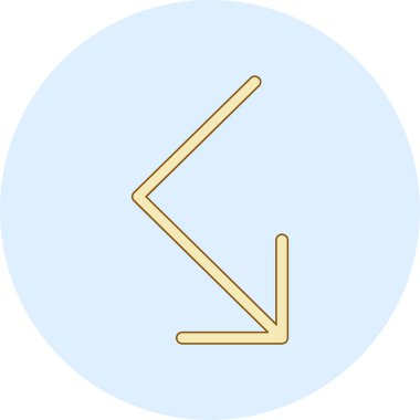 ok simgesinin vektör illüstrasyonu