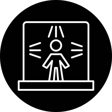 Web simgesi, insanların vektör illüstrasyonu