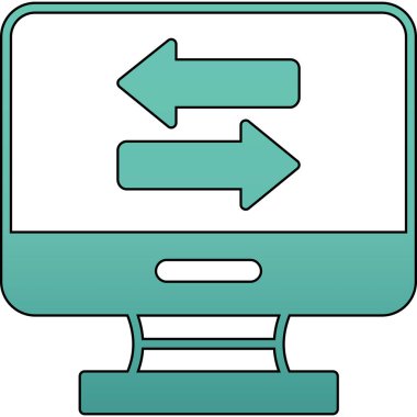 Ok simgesi. Web vektör illüstrasyonu