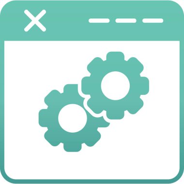 tarayıcı ayarları ikon vektör illüstrasyonu