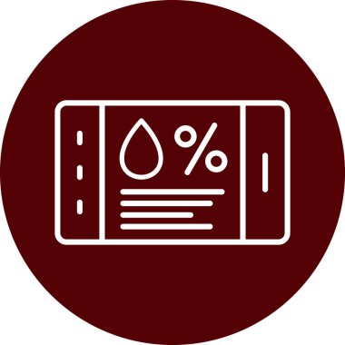 Kan ikonu, vektör illüstrasyonu