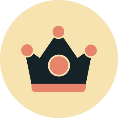 Web simgesi, vektör çizim taç