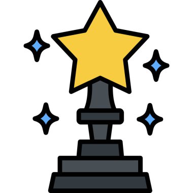 Ödül yıldızı ödül simgesi - özet biçimi