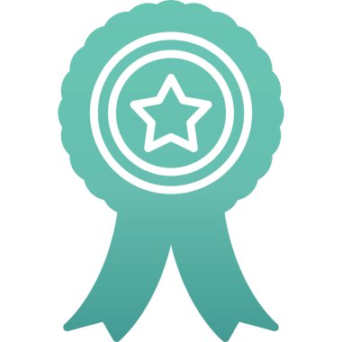 Rozet simge vektör çizim