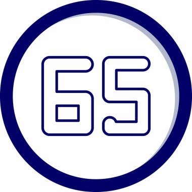 5 numara 6 vektör logo tasarım şablonu ögesi