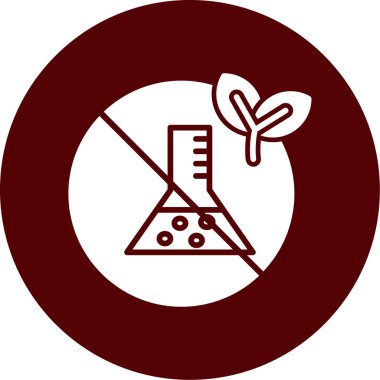 Biyolojik tehlike işaretinin vektör simgesi, vektör illüstrasyonu