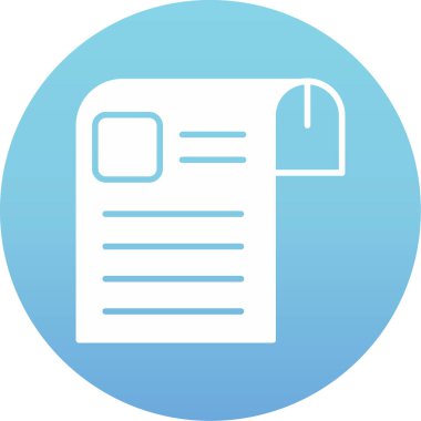 Dosya simgesinin vektör illüstrasyonu