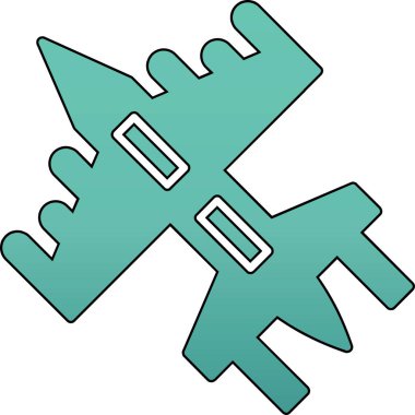 Uçak. Web simgesi basit illüstrasyon