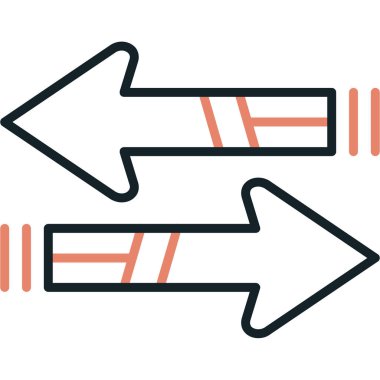 Oklar. Web simgesi basit illüstrasyon