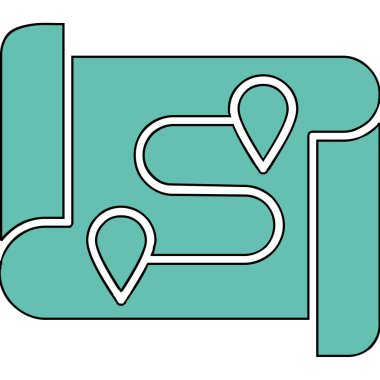 J harfi vektör simgesi