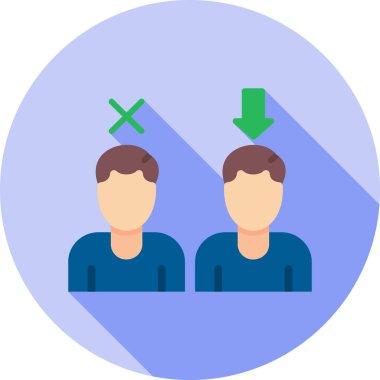 iki erkek vektör simgesi