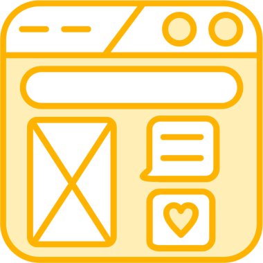 Tarayıcı web tarayıcı simgesi - taslak biçimi