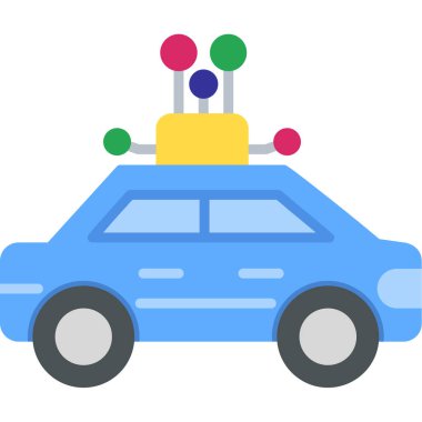 Araba taşıma kutsal kişilerin resmi, vektör çizim