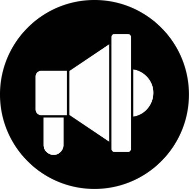 megafon web simgesi, vektör çizim