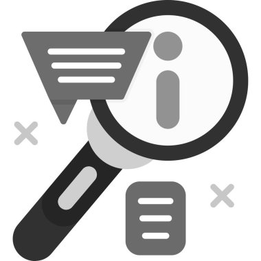 veri analiz büyüteç simgesi