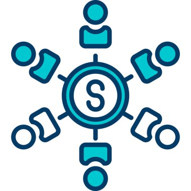 para akışı simgesi vektör biçiminde