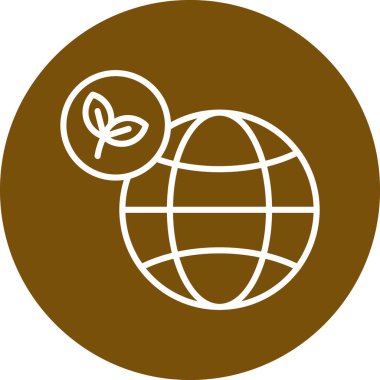 Küresel simge vektör illüstrasyonu