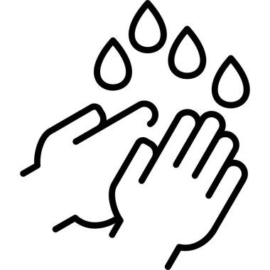 İnsan el yıkama simgesi