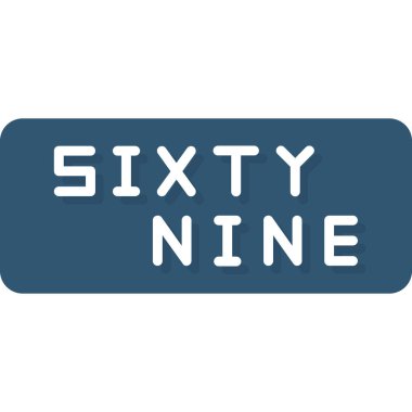 Yıl dönümü ikon vektörü. 686 numara işareti.