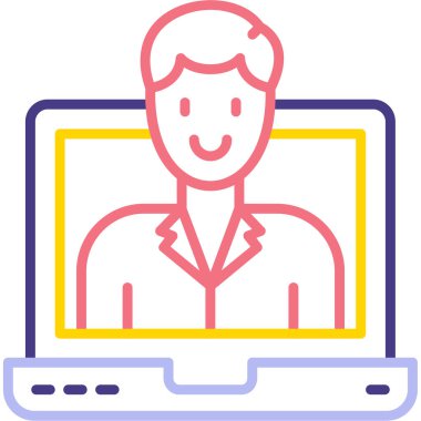 bilgisayar simgesi modern vektör illüstrasyonu