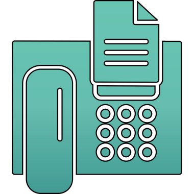 Telefonunuz var. Web simgesi basit illüstrasyon