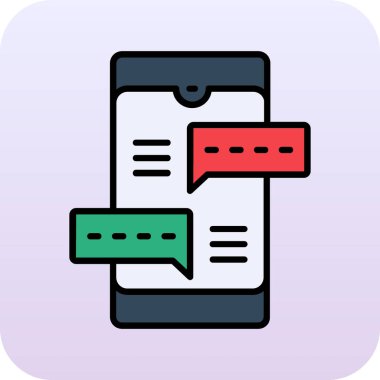 ileti ikonu vektör illüstrasyonu