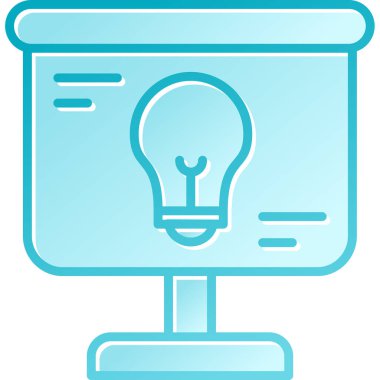 Bir ampulün vektör illüstrasyonu