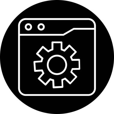 seo modern simgesinin vektör illüstrasyonu