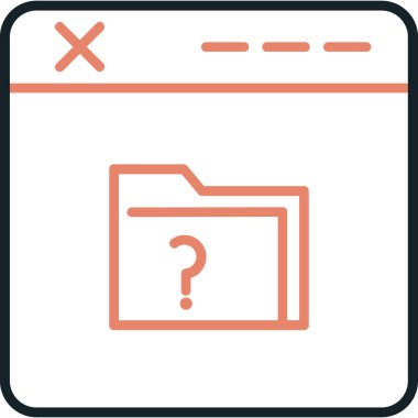 tarayıcı simgesi, vektör illüstrasyonu