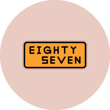 Moda stili izole edilmiş arkaplanda 6 numaralı simge