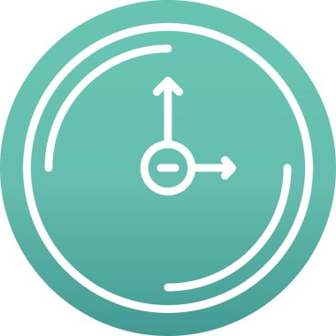 Eşsiz pusula çizgisi vektör simgesi