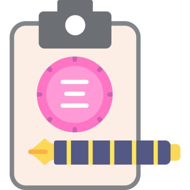 Rozet etiketi simgesi doldurulmuş taslak biçimi