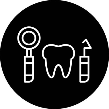 Diş sağlığı konsepti ikonunun vektör çizimi