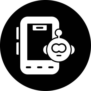 akıllı telefon simgesi vektör illüstrasyonu