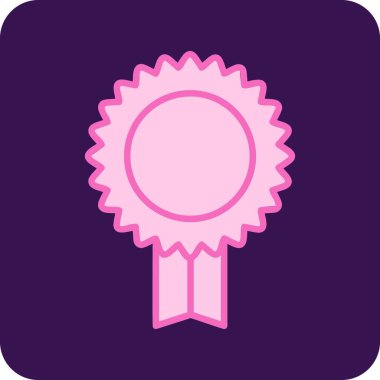 Madalya. Web simgesi basit illüstrasyon