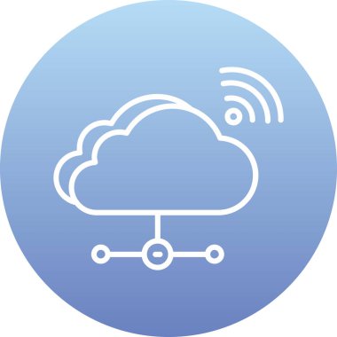 Kolayca düzenleyebilen ya da düzenleyebilen bulut hesap vektörü simgesi