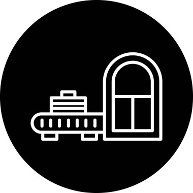 Benzersiz yapı ikonu vektör kabartması