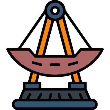 tekne ikonu vektör illüstrasyonu