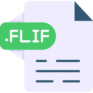 dosya biçimi simgesi, vektör illüstrasyonu