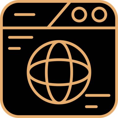 Tarayıcı internet simgesi - taslak biçimi