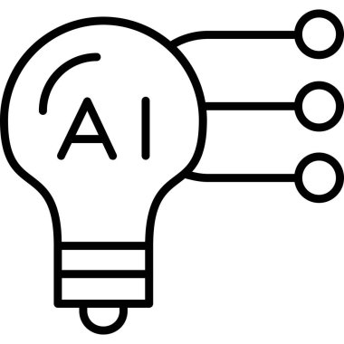 Ampul. Web simgesi basit illüstrasyon