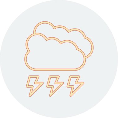 Hava durumu ikonu. bulut vektörü illüstrasyonu