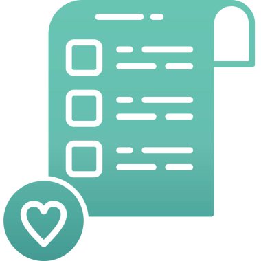 Kontrol listesi simgesi vektör illüstrasyonu