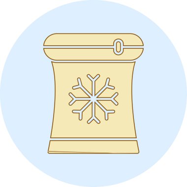 kar simgesi, modern vektör illüstrasyon tasarımı