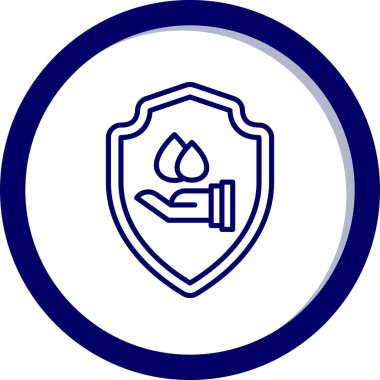 Bir kalkanın vektör illüstrasyonu