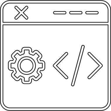 Web tasarım geliştirme simgesi