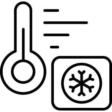 Sıcaklık soğuk simgesi