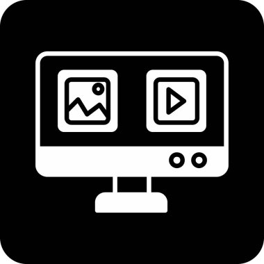 seo modern simgesinin vektör illüstrasyonu